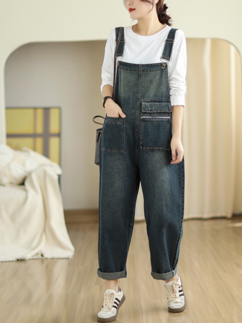 Women's Denim Overalls Dungarees