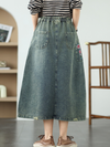 Women's Elegance & Comfy Loose Waist Embroidery Skirt