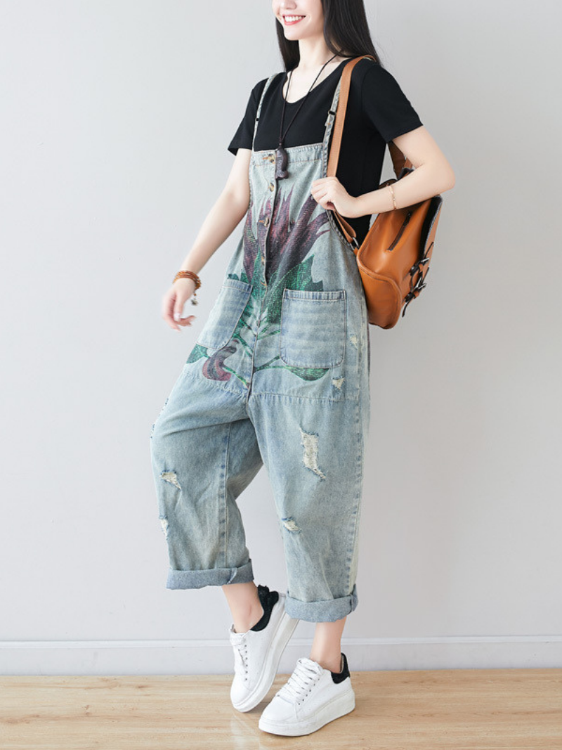 Women's Front Pockets Dungarees