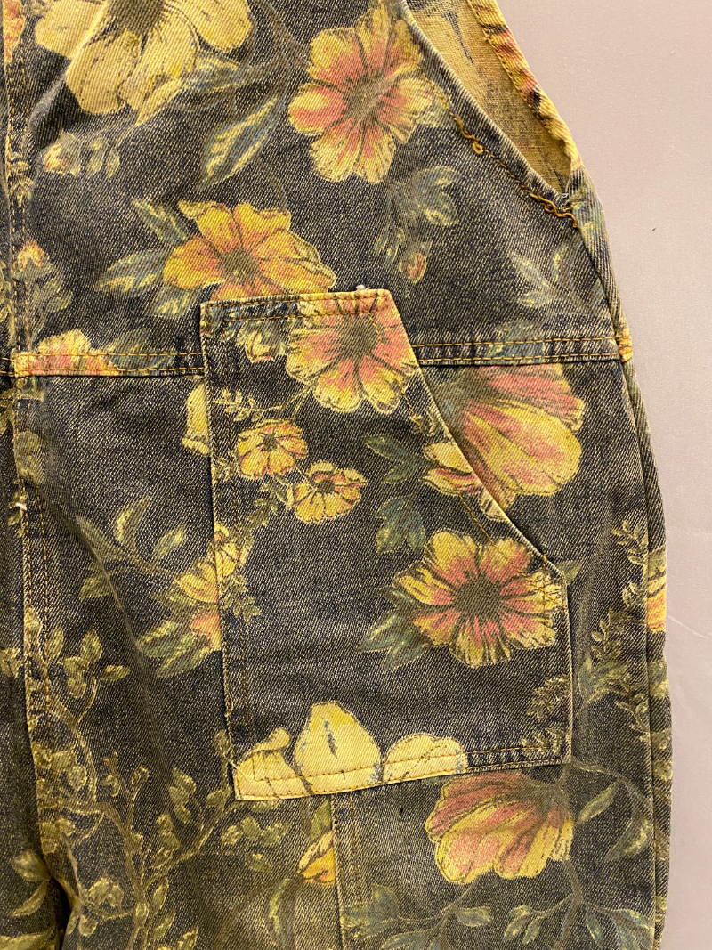 Sauter pour la joie Floral Salopets Dungaree