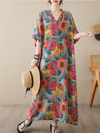 Women's Short Sleeves Kaftan Dress