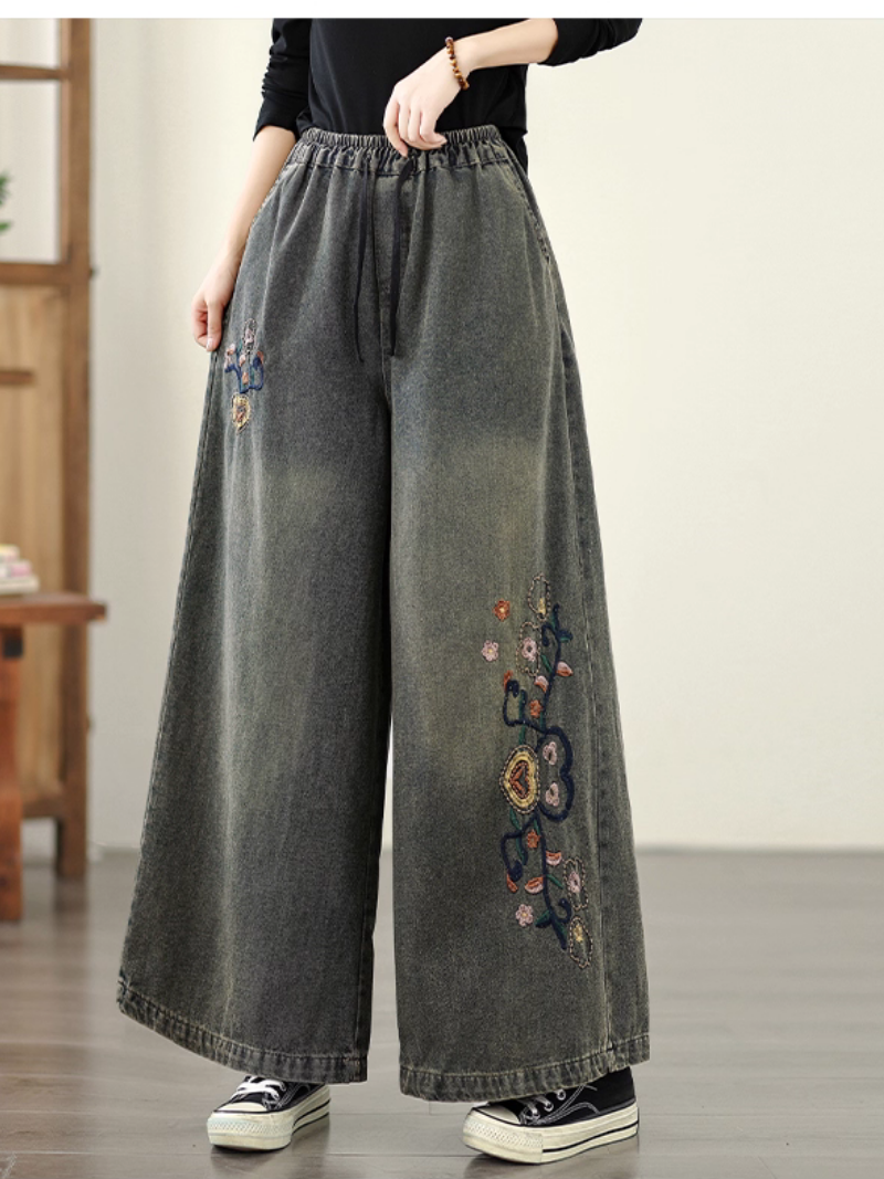 Pantalons larges à jambes larges du printemps et d'été pour femmes