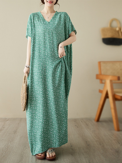 Women's Green Kaftan Dress