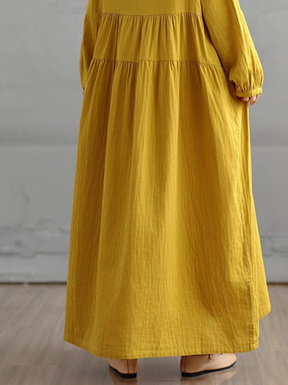 Cuff sleeves dress