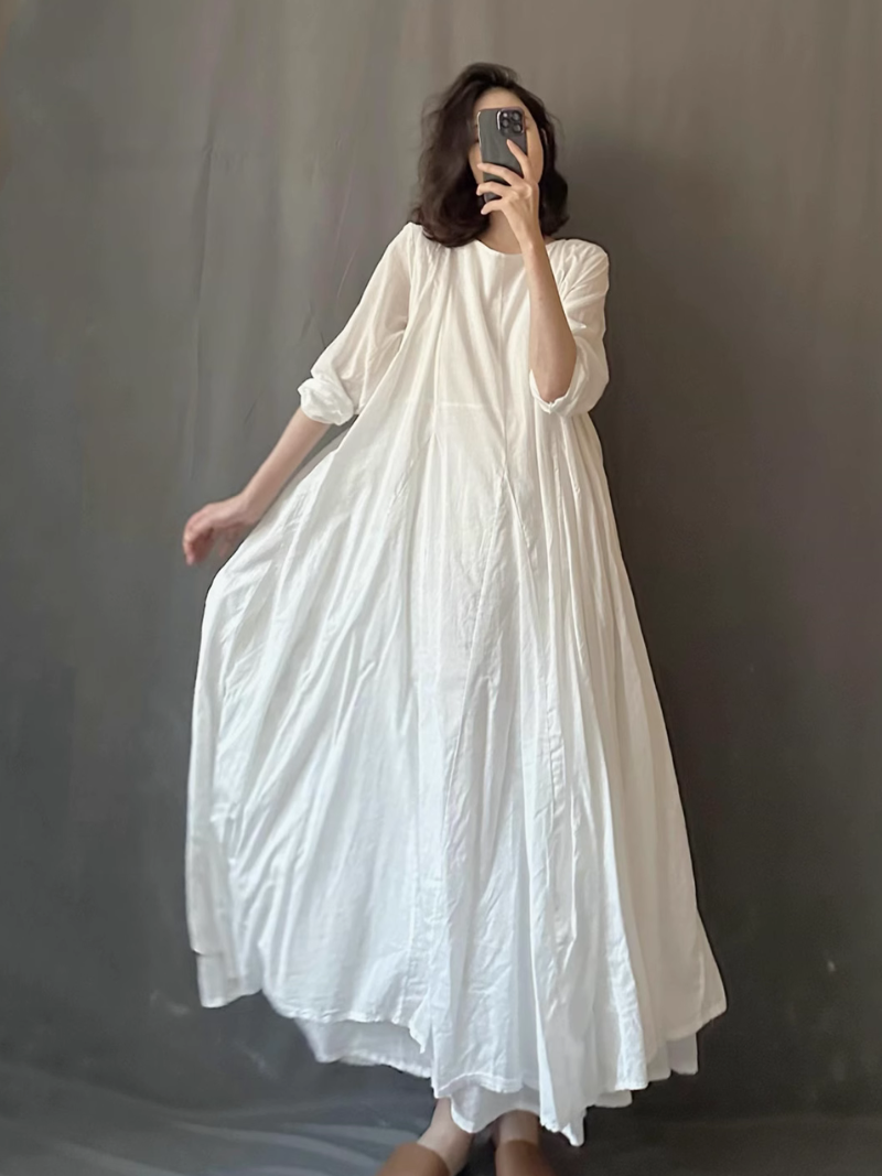 Élégance et confort pour femmes Robe A-Line Lightweight Spring and Summer