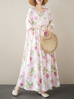 Floral Printed Smock Dress for women