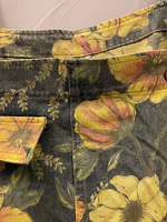 Wildflower Print Dungarees - Loose Tapered Leg Fit