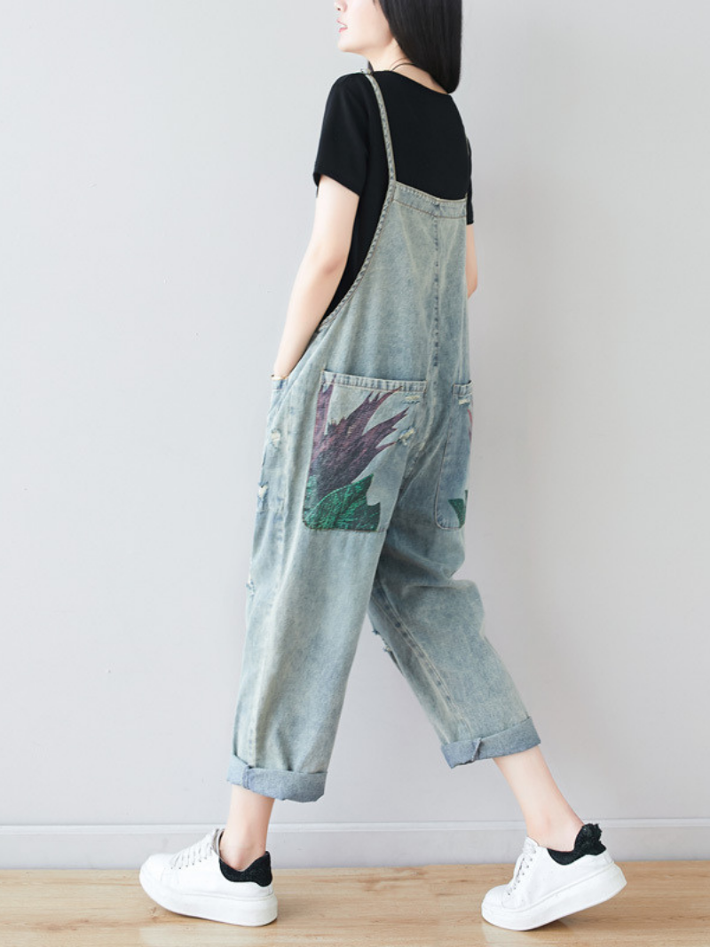 Women's Back Pockets Dungarees