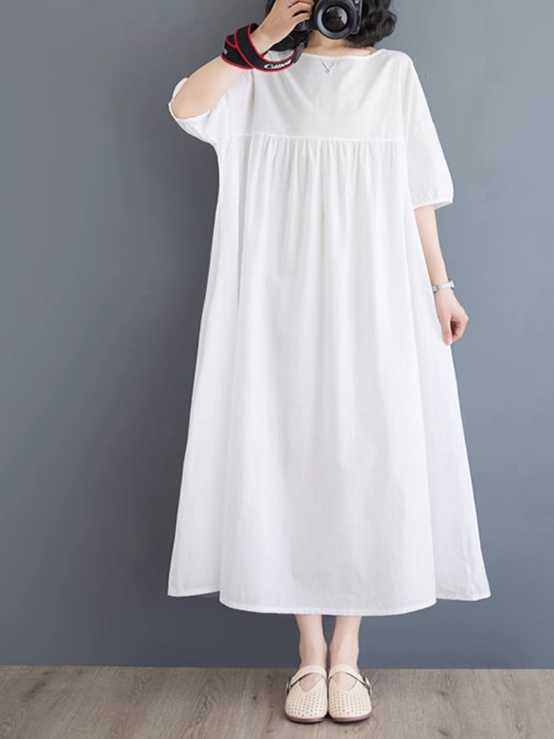 Robe A-line de fée A-line de toute longueur artistique et charme pour femmes