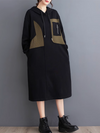 Women's  Hooded  A-Line Dress.