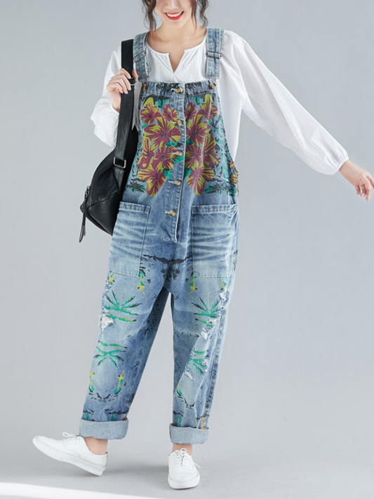 Women's Light Blue Dungarees