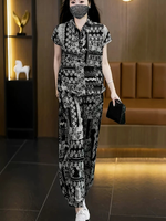 All-Day Confidence Co-ord Set — Flowing, Flattering Printed Two-Piece for Effortless Evenings
