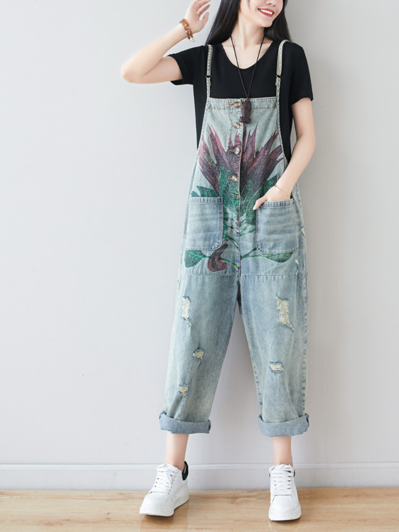 Women's Casual Overalls Dungarees