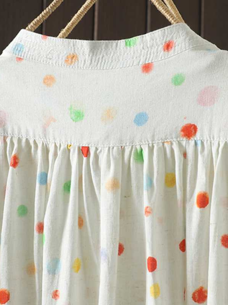  Women's Round collar Dress