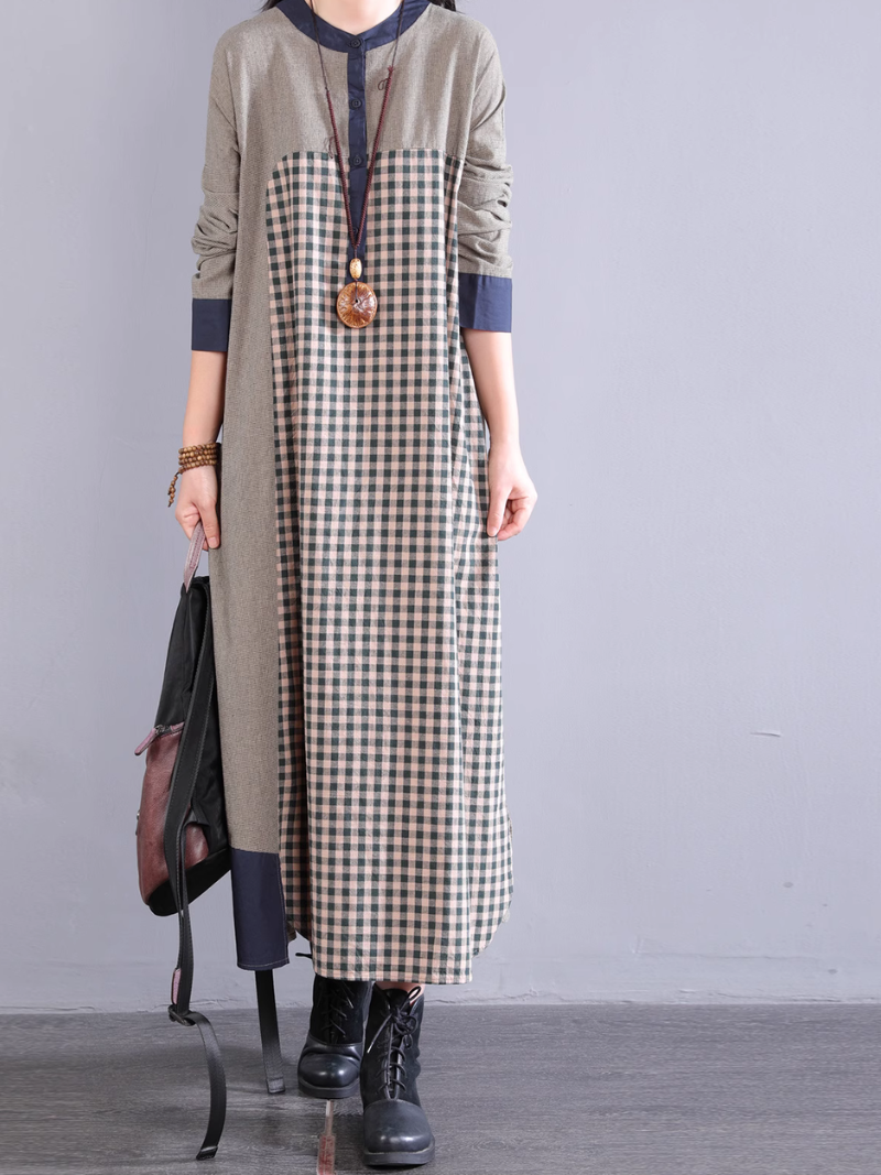 Checkered dress shirt