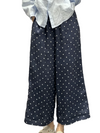 Women's Summer Loose Casual Wide Leg Polka Dot Pants Bottom