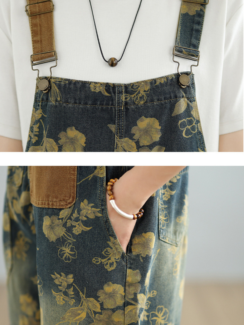 Women's Stylish Loose Dungaree 