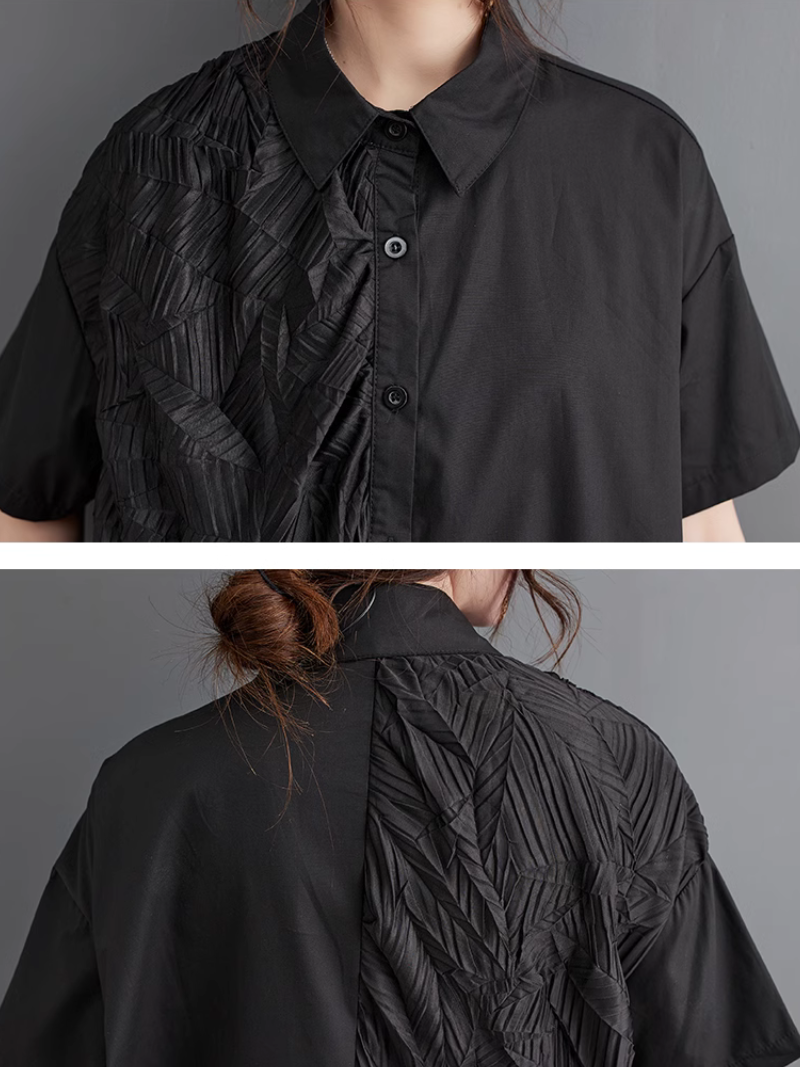 Women's Collar A-Line Shirt Dress