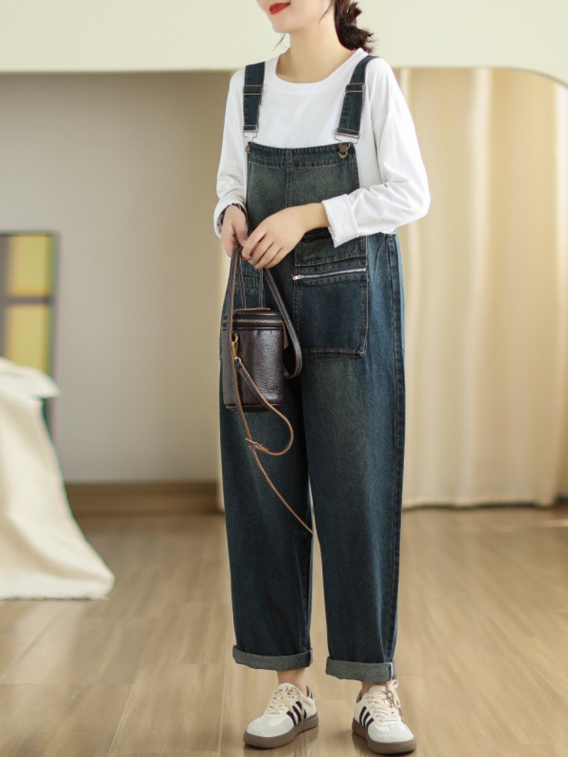 Women's Pocket Style Dungarees