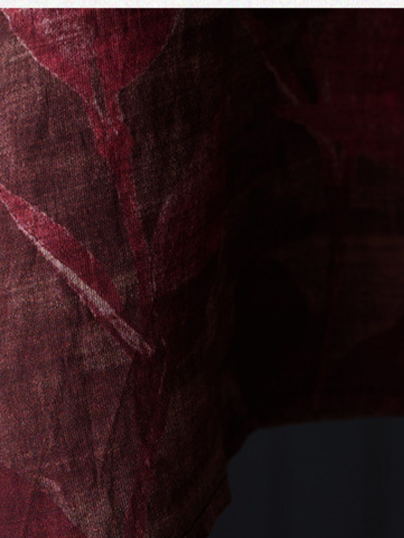 Tops de chemises à cou rond imprimées à la beauté des femmes imprimées