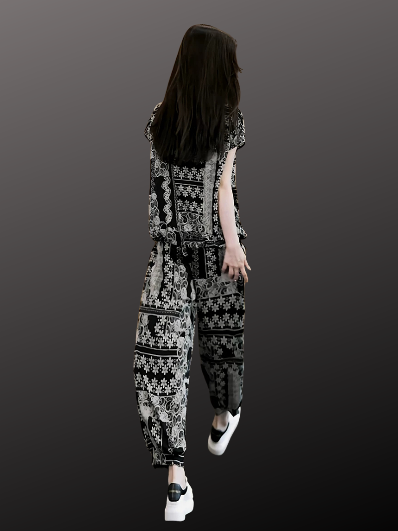 All-Day Confidence Co-ord Set — Flowing, Flattering Printed Two-Piece for Effortless Evenings