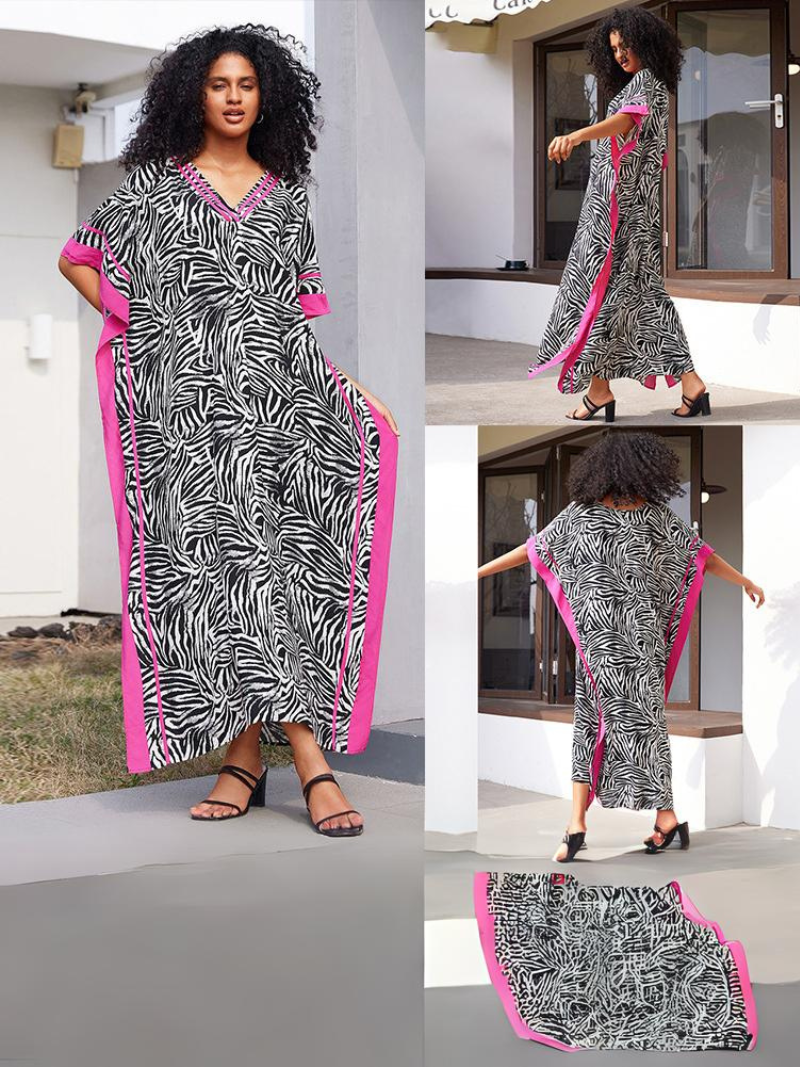 Vestido de biquíni da moda feminina encobrimento de biquíni Long Kaftan