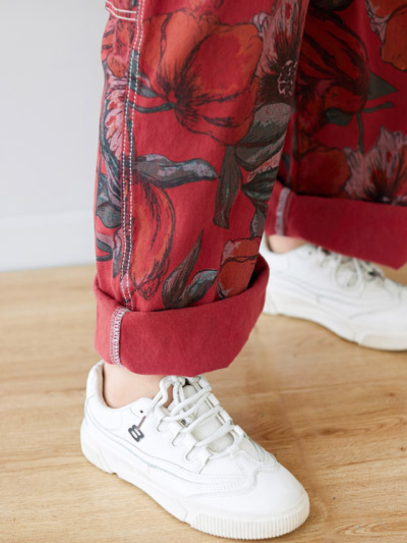 Wide-Leg Printed Bottom