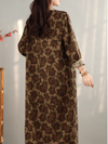 Women's long sleeves A-Line dress