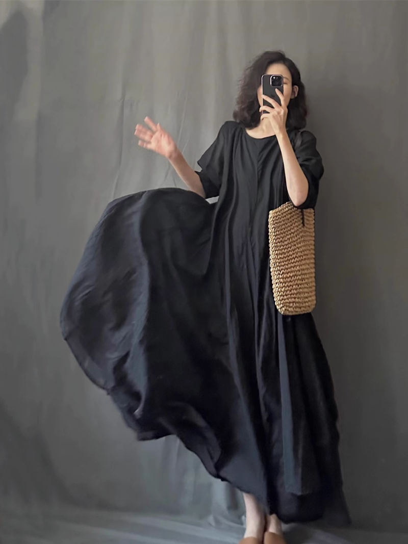 Élégance et confort pour femmes Robe A-Line Lightweight Spring and Summer