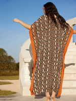 Vestido de biquíni da moda feminina encobrimento de biquíni Long Kaftan