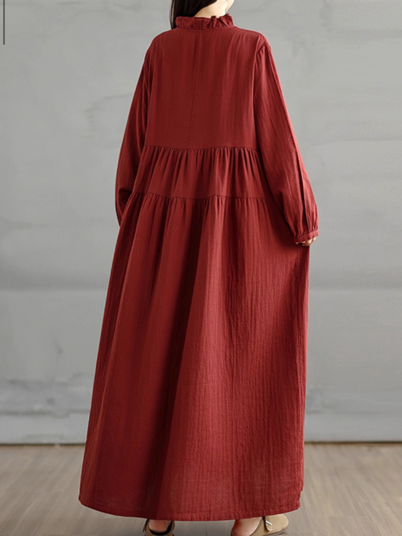 Robe longue ample confortable et élégante pour femmes, été et printemps 