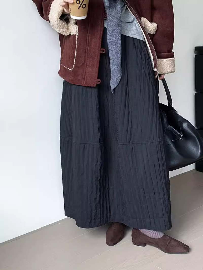 Choix élégant des femmes pour toutes les saisons jupe à rayures