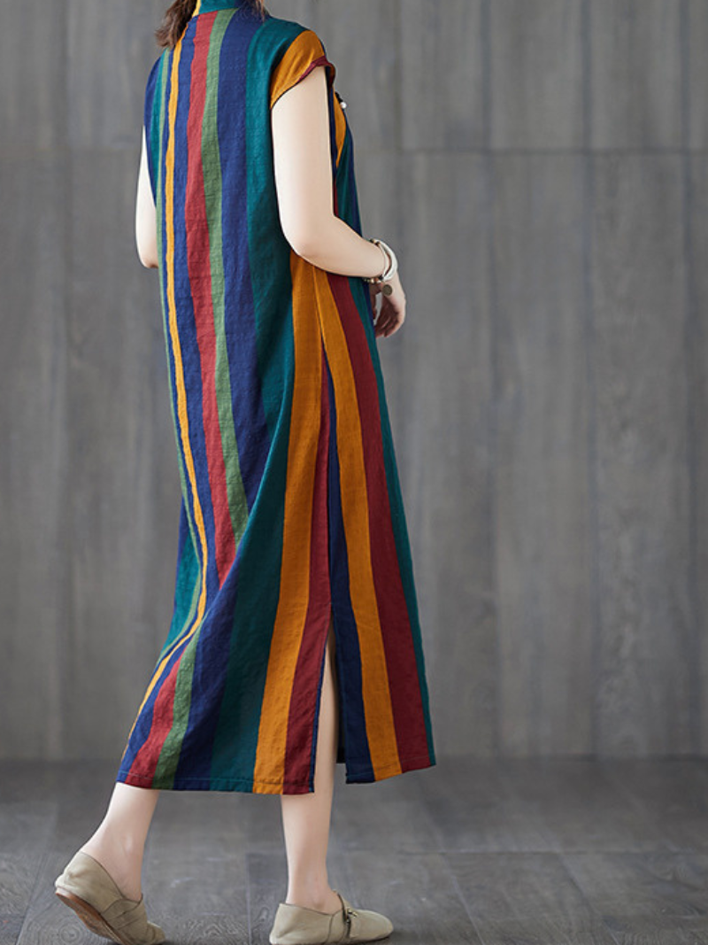 Women's Summer Comfy& Soft Button Up Midi Dress.