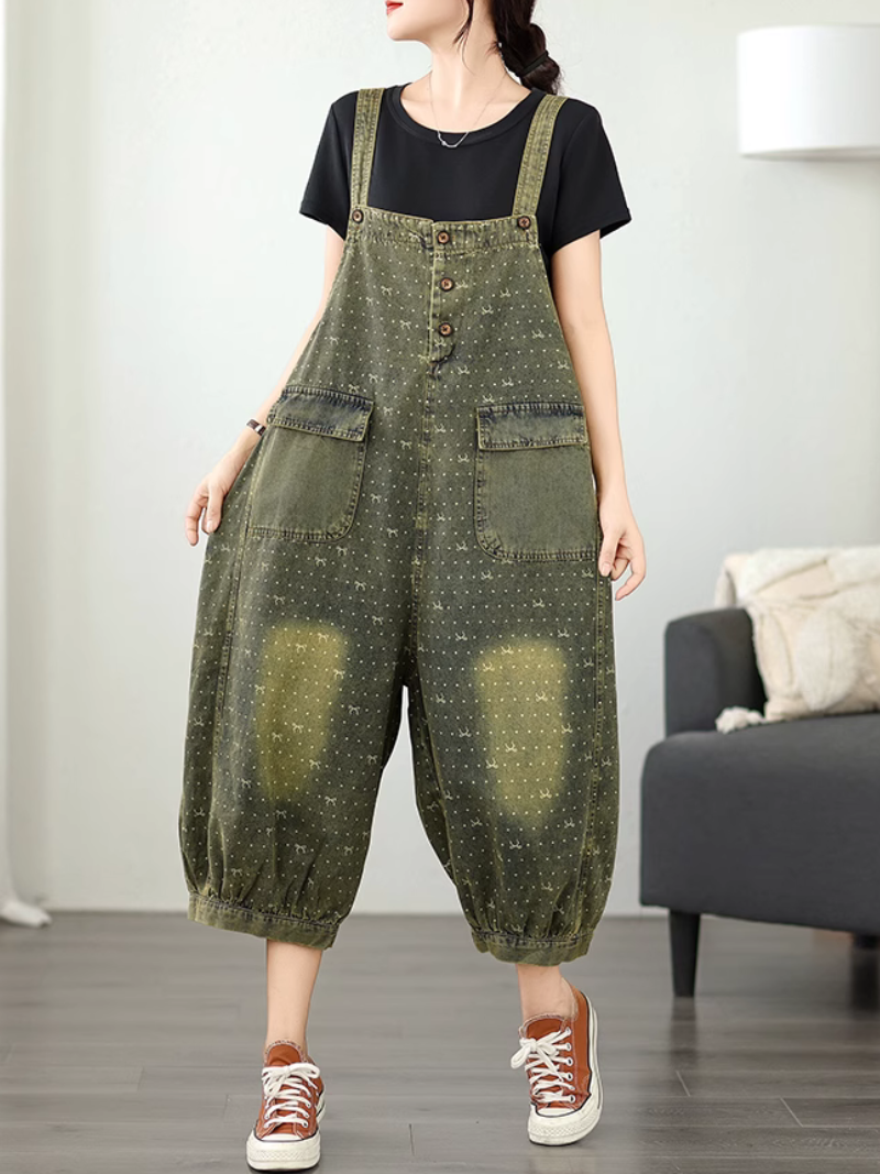 Women's Summer Stylish Baggy Style Overall Dungarees