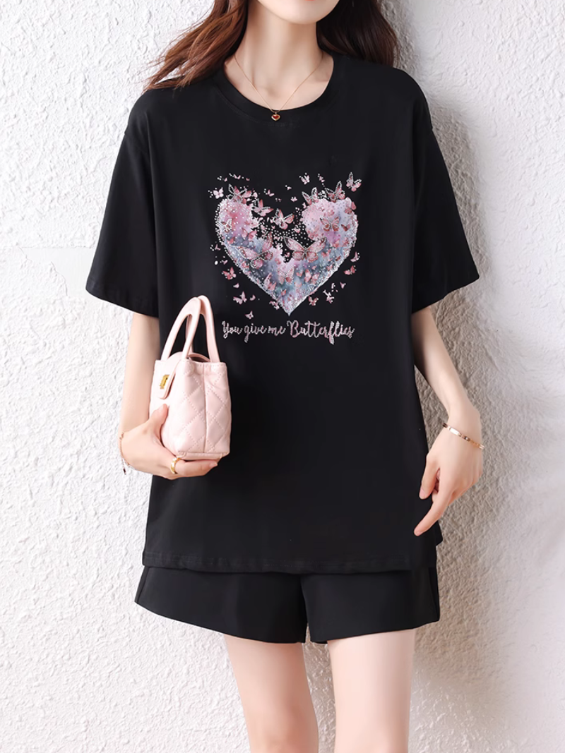 Women's  Summer Trendy Soft Heart Style Top.