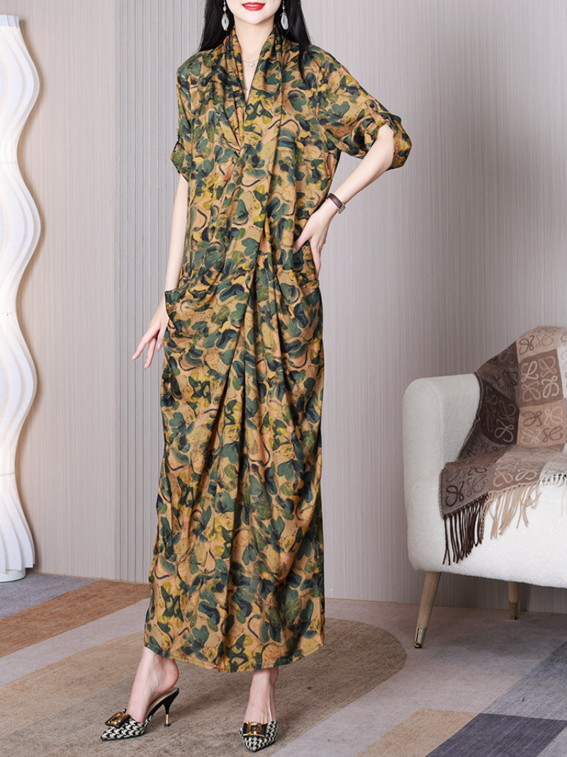 Women's Yellow A-line Dress