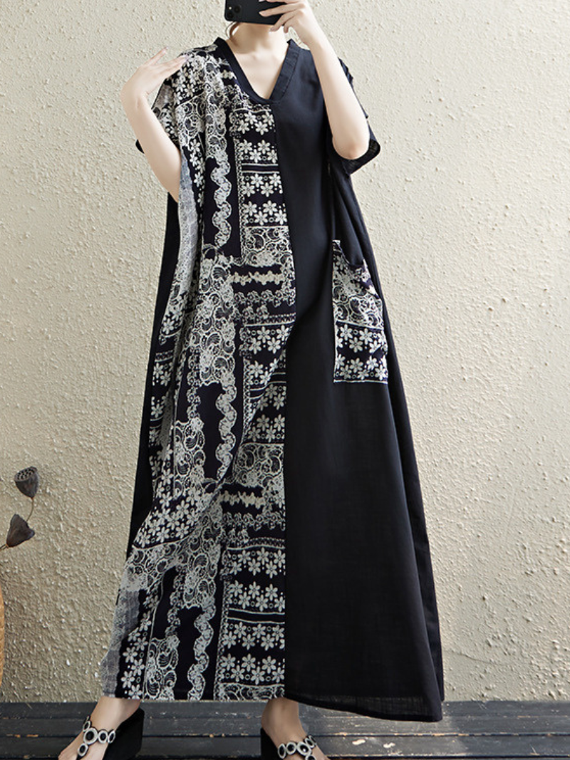 Women's Summer Casual Stylish Printed Kaftan Dress