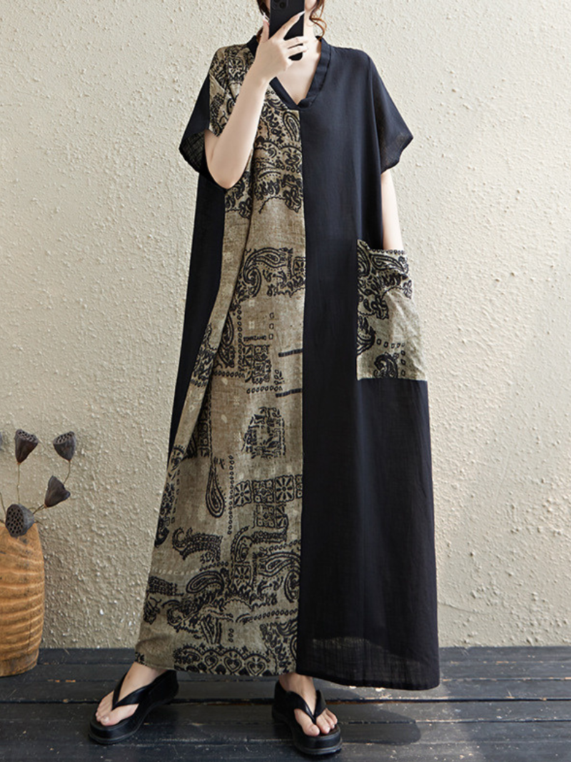 Women's Summer Wear Stylish Printed Kaftan Dress