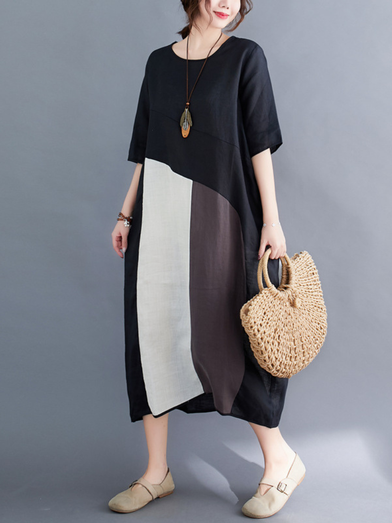 Women's Black A-Line Dress