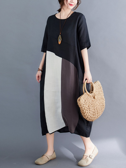 Women's Black A-Line Dress
