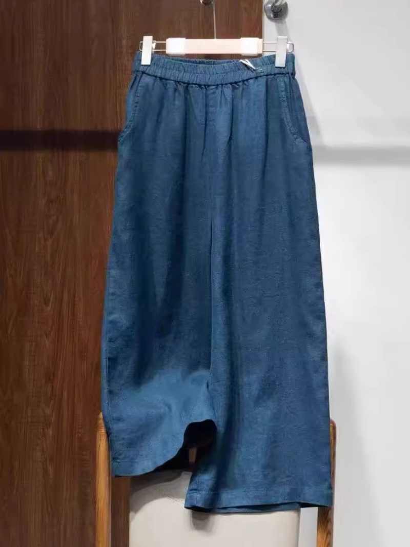 Couleur solide confortable et à la mode des femmes à jambes droites