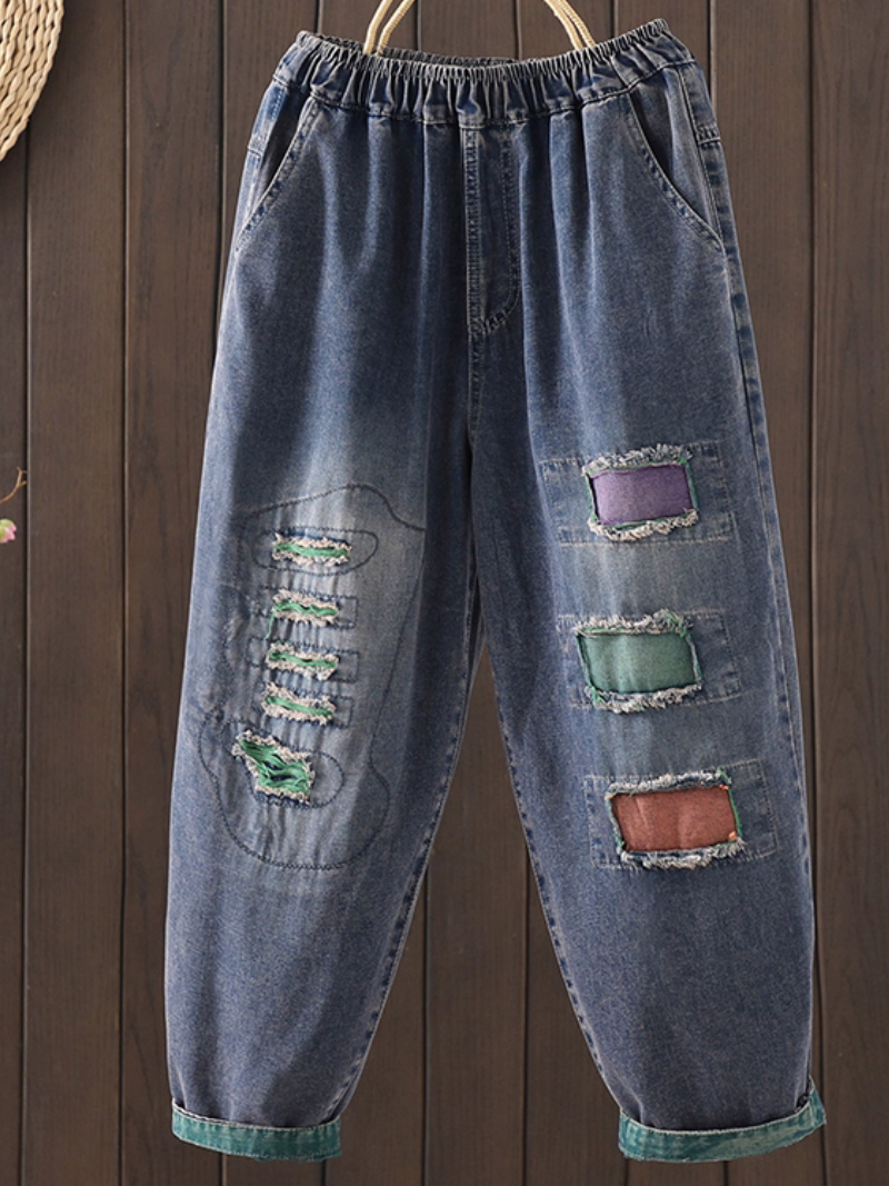 Women's Splicing patch work Bottom