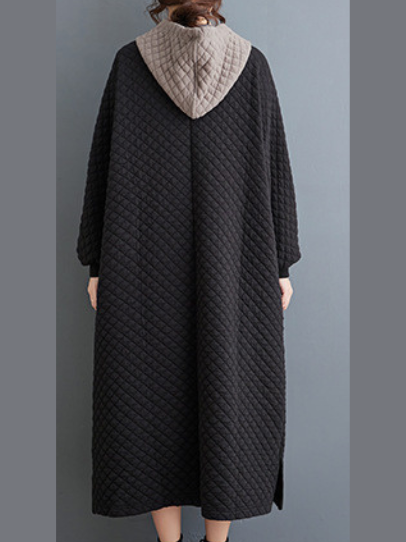 Women's Hodded Black Dress