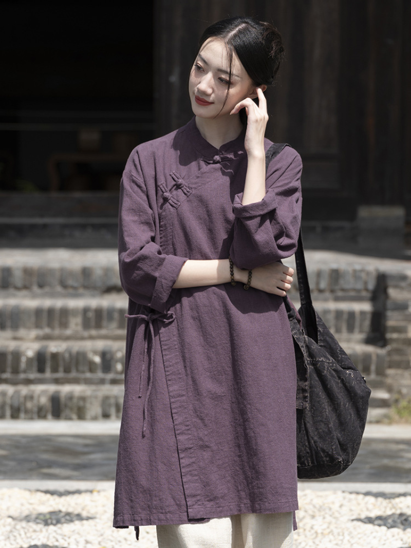 Women's Purple Shirt Dress