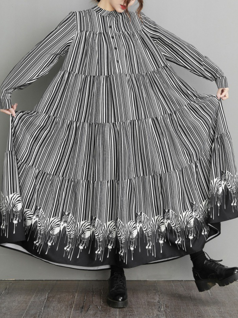 Women's Loose Maxi Shirt Dress