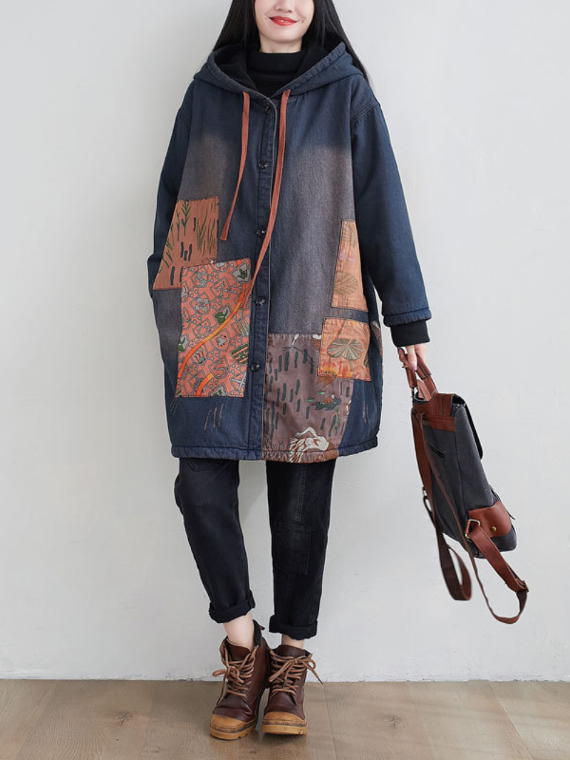 Women's Patchwork Coat.