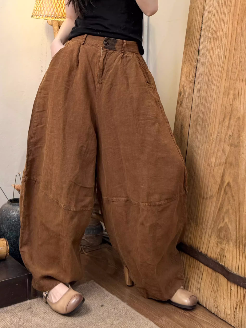 Women's Brown Loose Dress 
