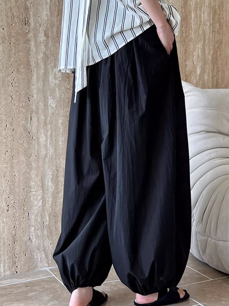 Women's Summer Lightweight High Waist Loose Bottom