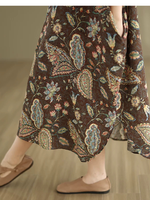 Weekend-to-Anywhere Confidence — Boho Midi Shirt Dress in Cotton Linen Blend