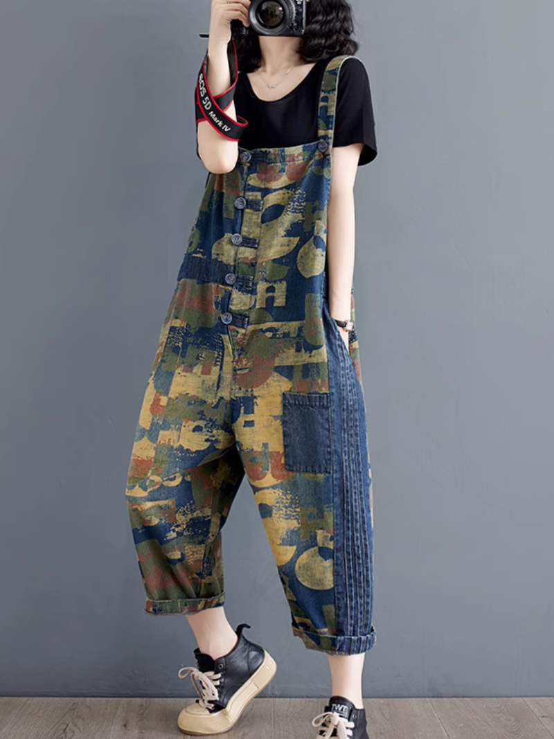 Dungaree globalement élégant et magnifique en denim mince en denim